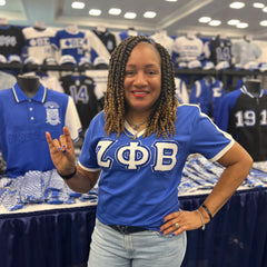 Zeta Chenille Premium V-Neck Ringer Shirt