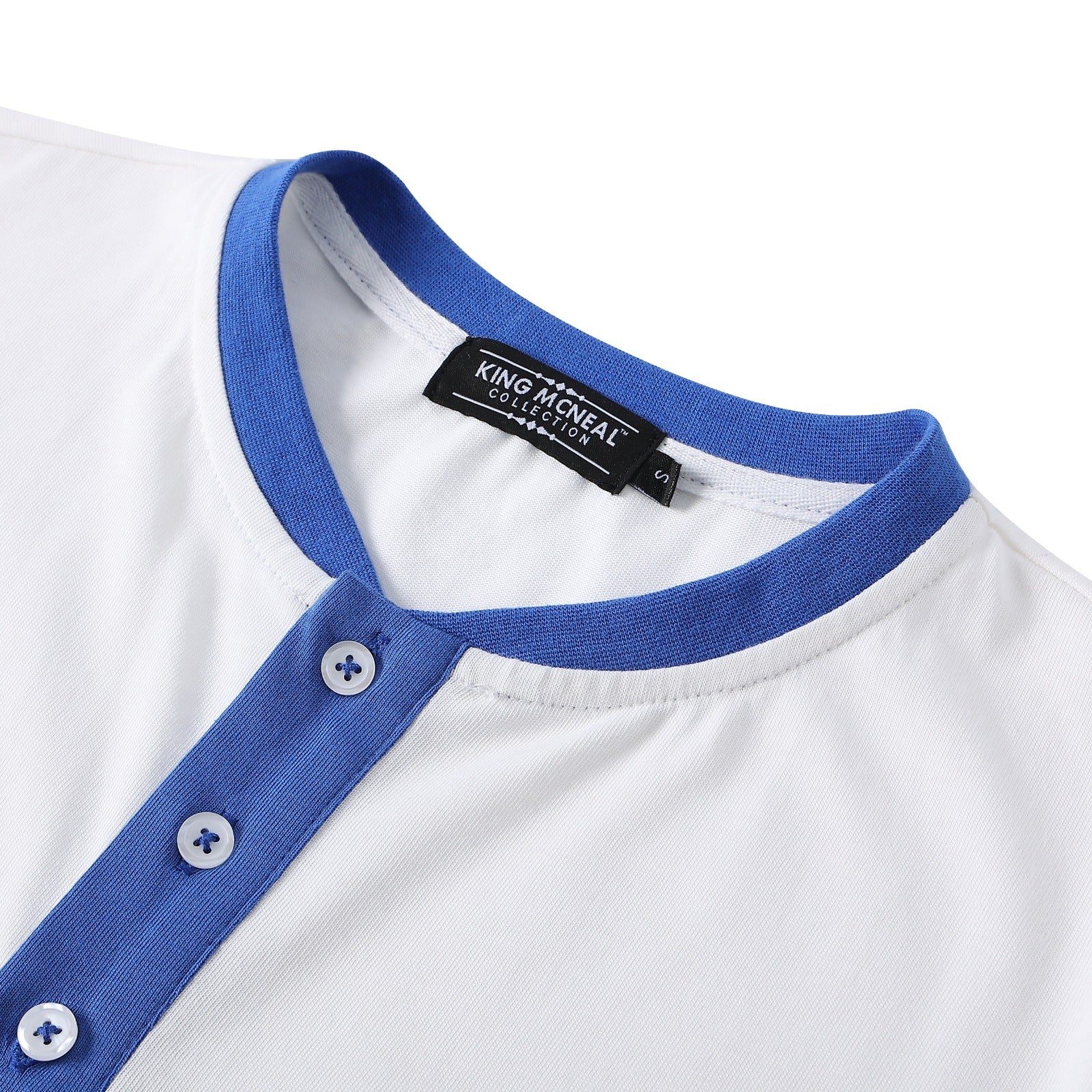 Zeta White Premium Henley Shirt