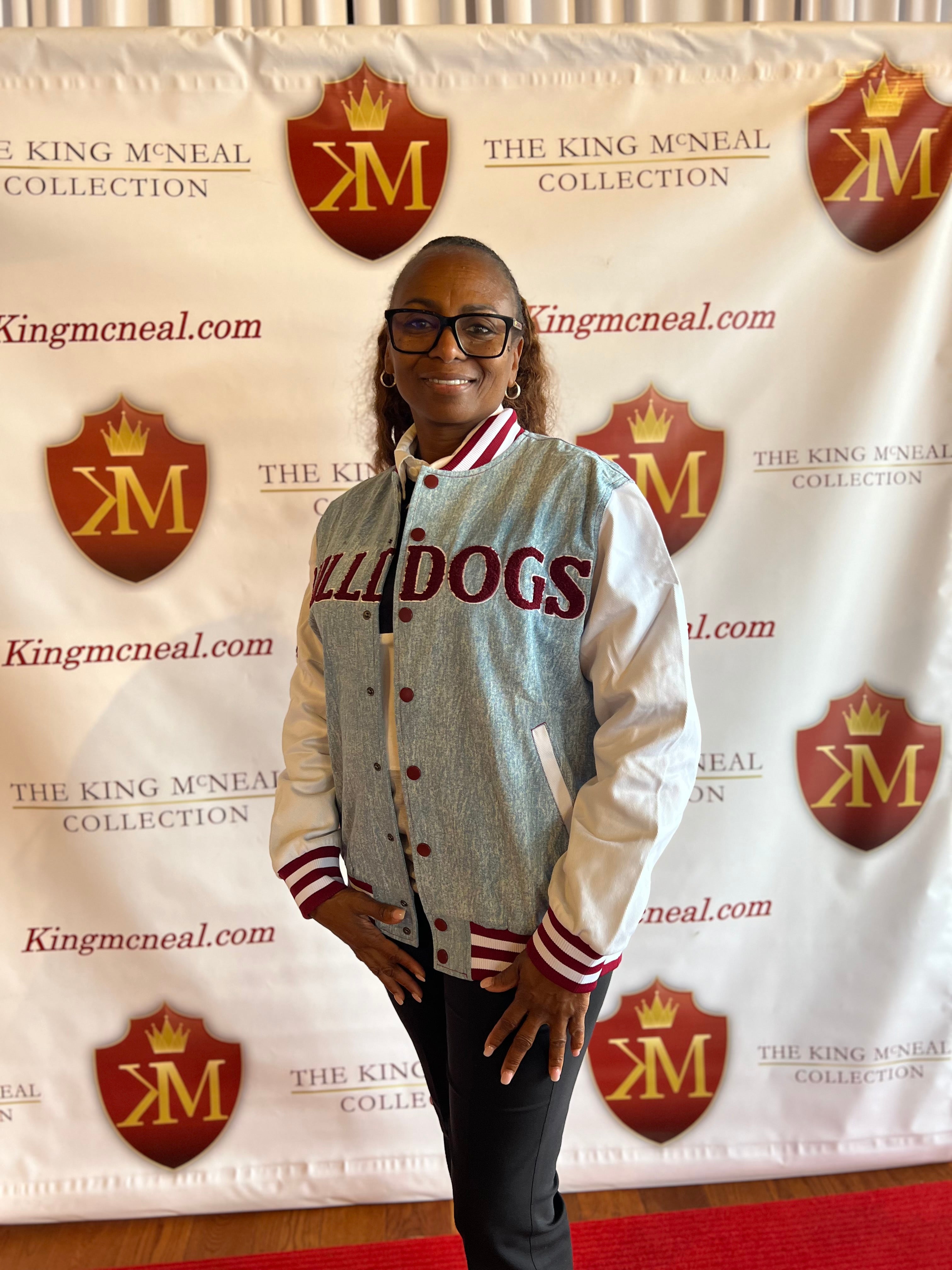 Alabama A&M Denim Bomber Jacket