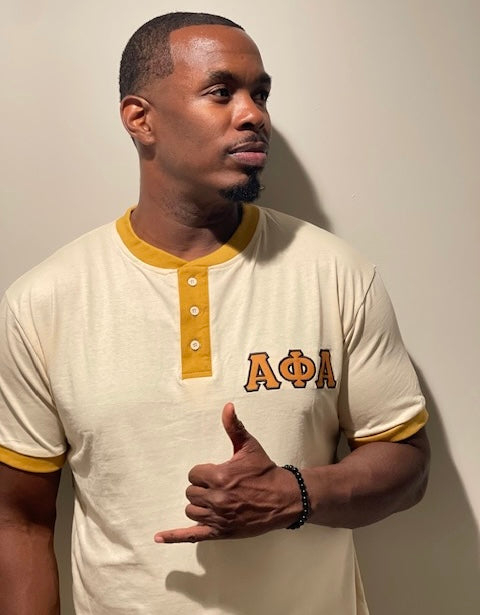 Alpha Neutral Premium Henley Shirt