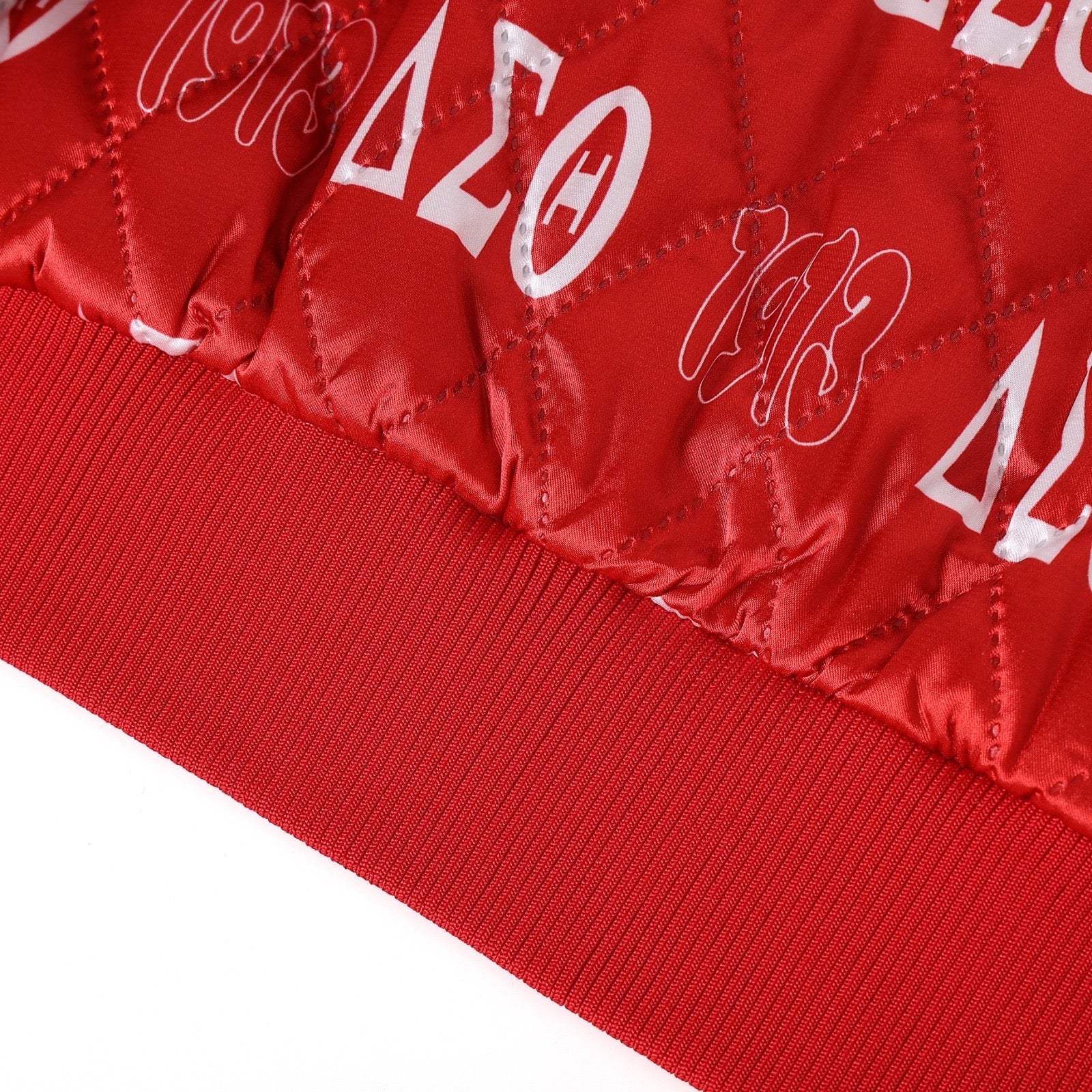 Grey Delta Bomber Jacket Custom Lining
