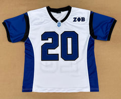 Zeta White Football Jersey