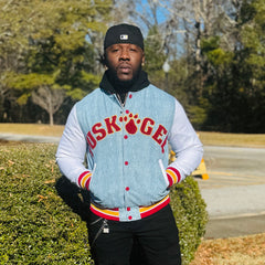 Tuskegee University Denim Bomber Jacket
