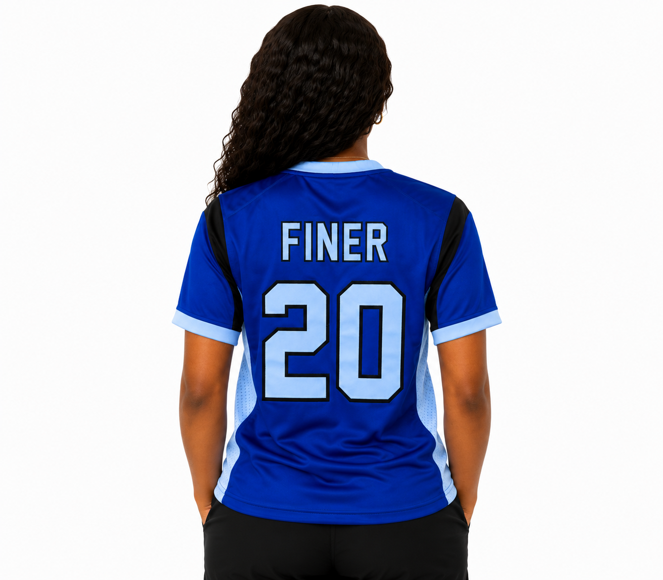 Zeta Blue Football Jersey