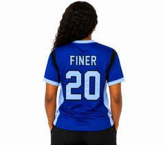 Zeta Blue Football Jersey