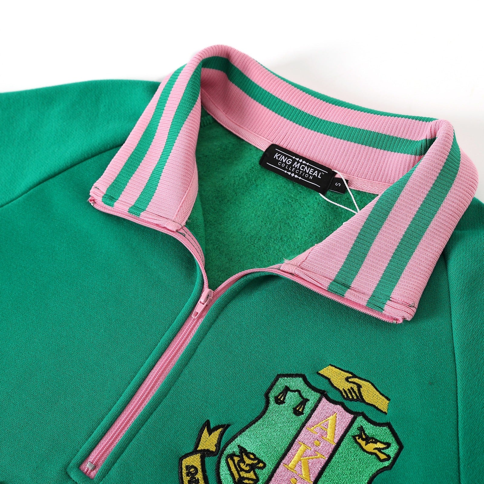 AKA Green Quarter Zip Sweatshirt Unisex