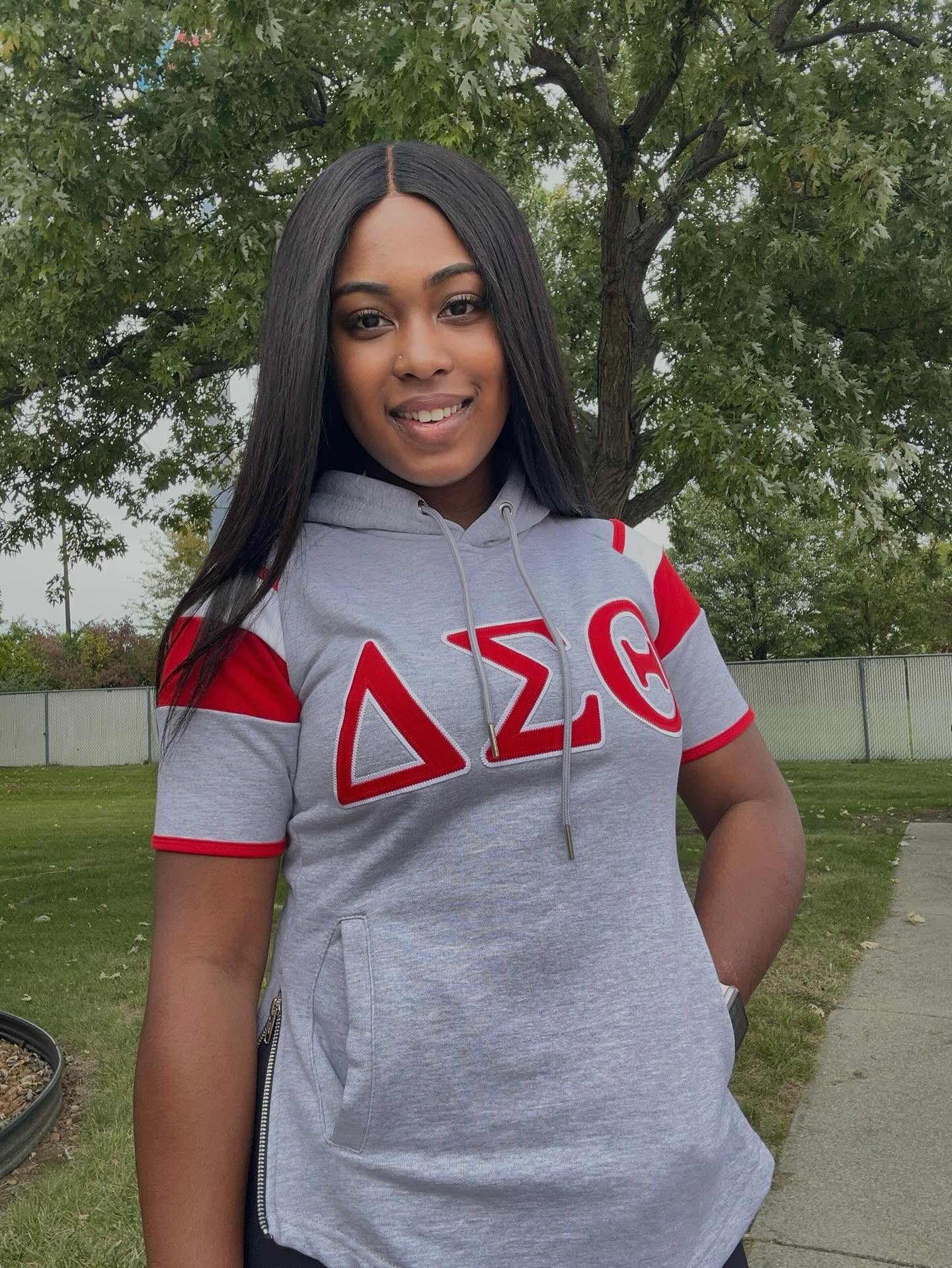 Delta Grey SS Hoodie