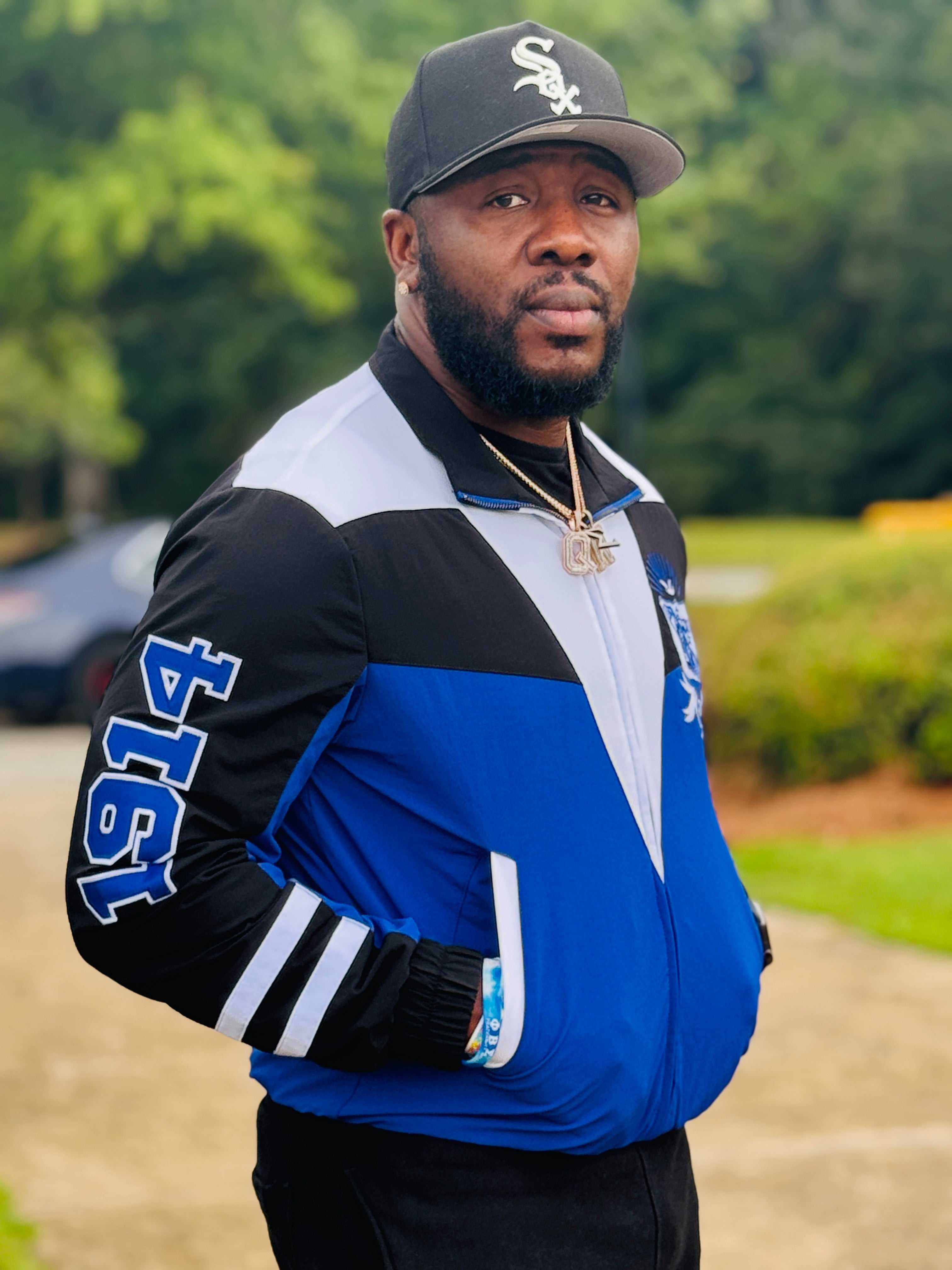 Sigma Blue Windbreaker Full Zip