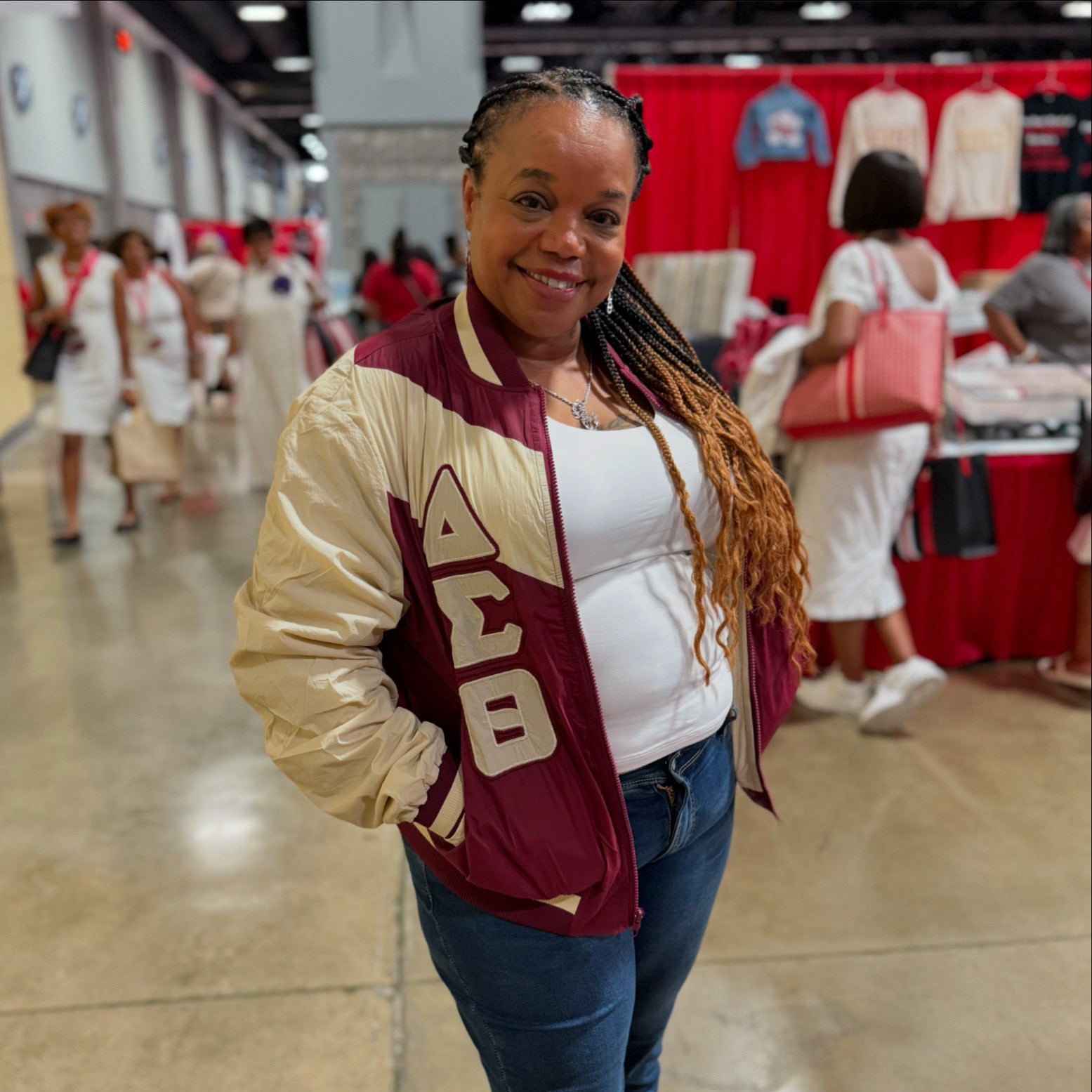Delta Crimson Full Zip Windbreaker Jacket