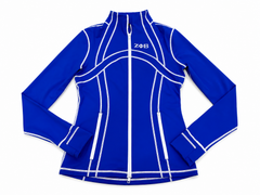 Zeta Blue Full Zip Yoga Jacket