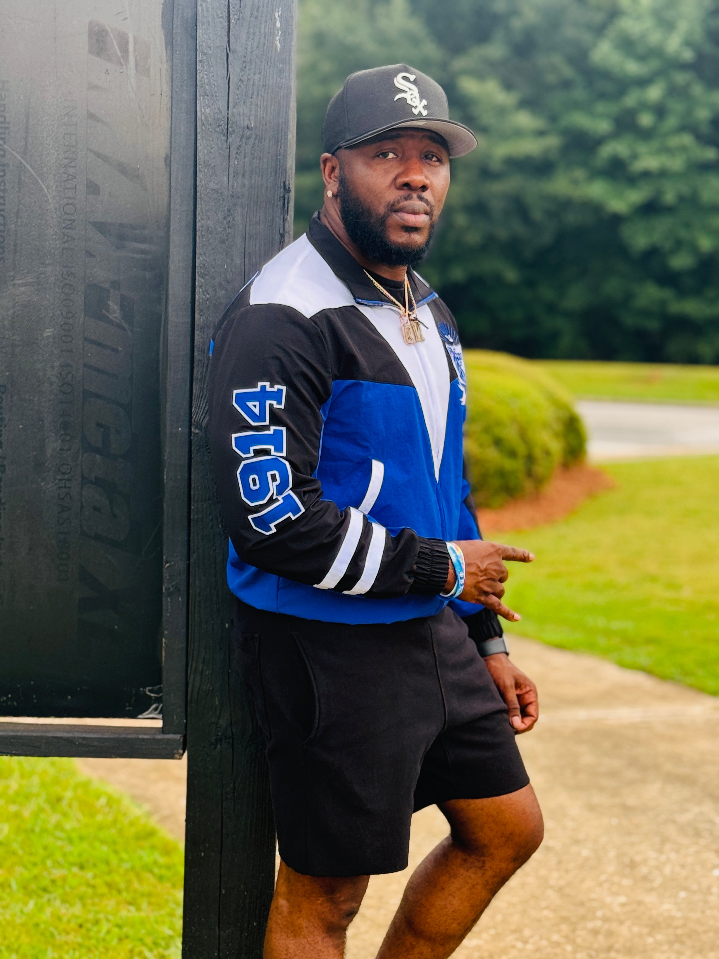 Sigma Blue Windbreaker Full Zip