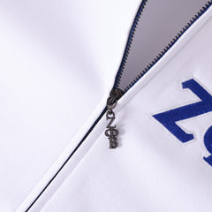 Zeta White Air Tech Fleece Warm Up Jacket