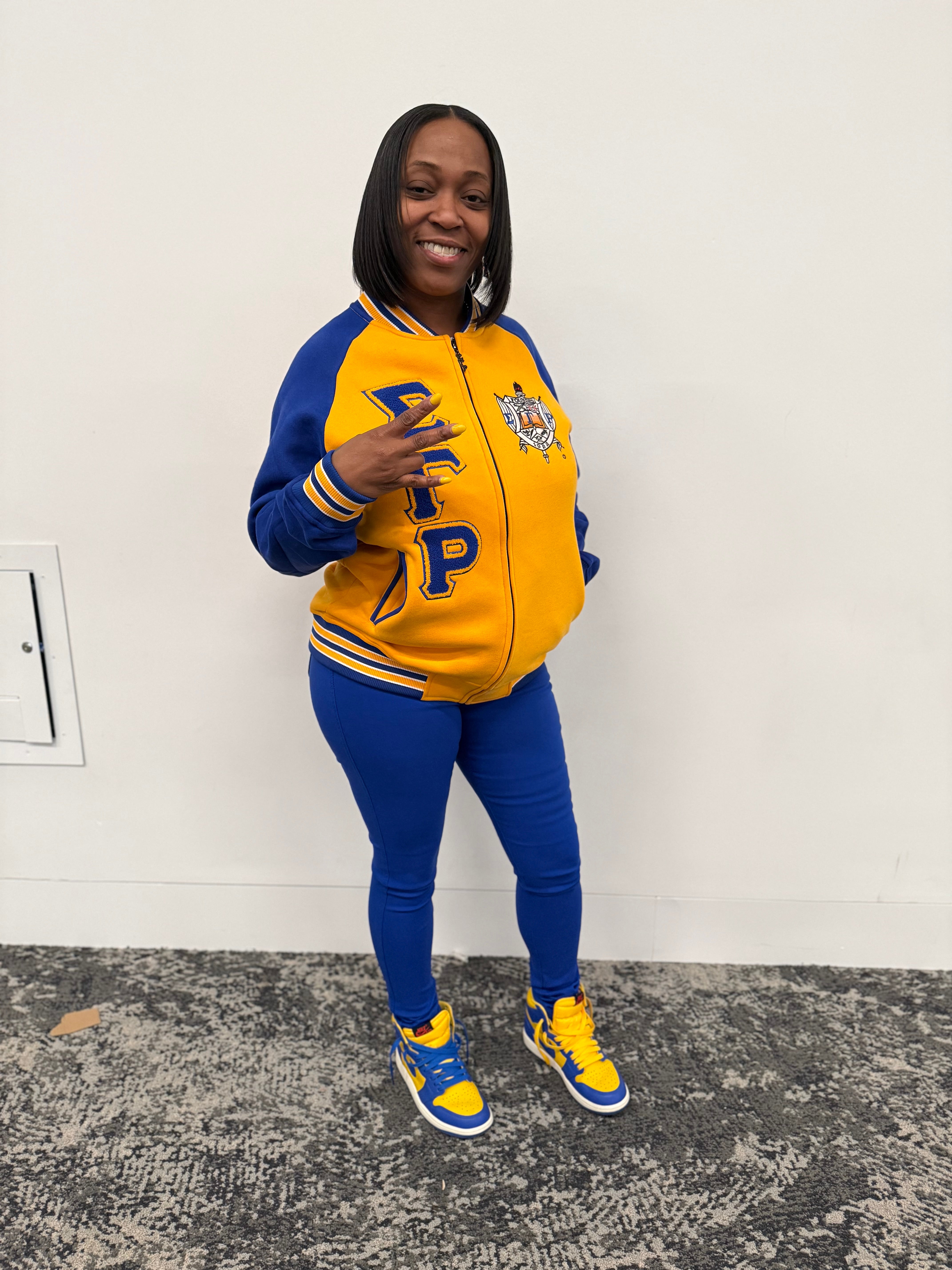 SGRho Fleece Varsity Jacket