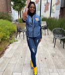 SGRho Denim Baseball Jersey