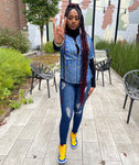 SGRho Denim Baseball Jersey