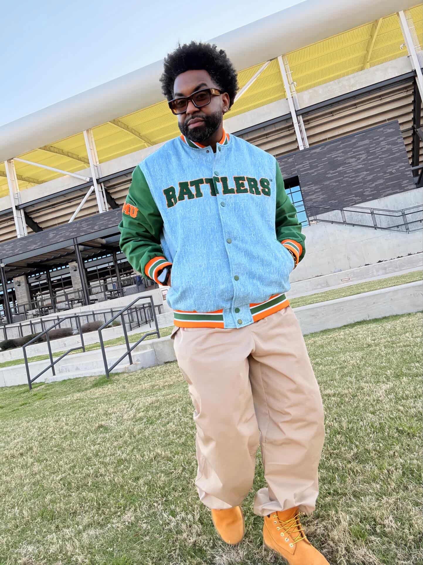FAMU Denim Bomber Jacket