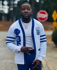 Sigma White Fleece Cardigan