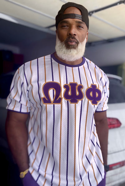 Omega Psi Phi Pinstripe Baseball Jersey – The King McNeal Collection