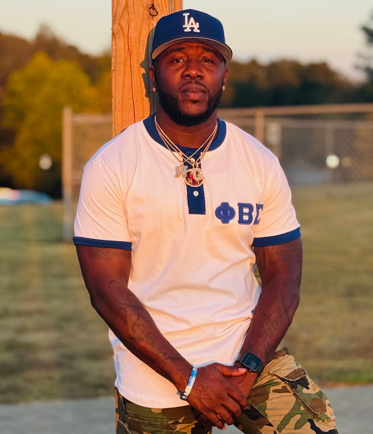 Sigma White Premium Henley Shirt