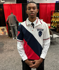 Howard University Premium Striped Polo
