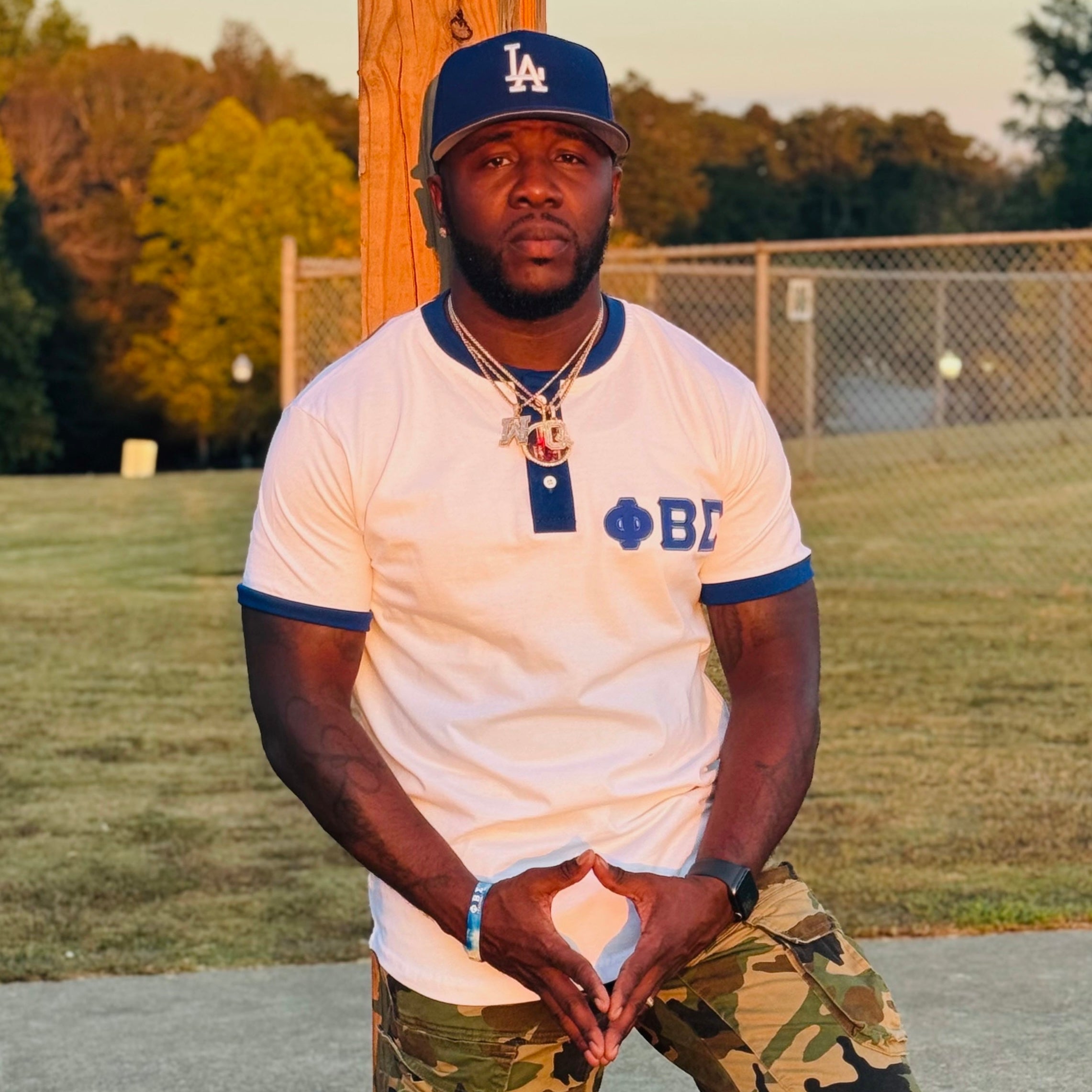 Sigma White Premium Henley Shirt