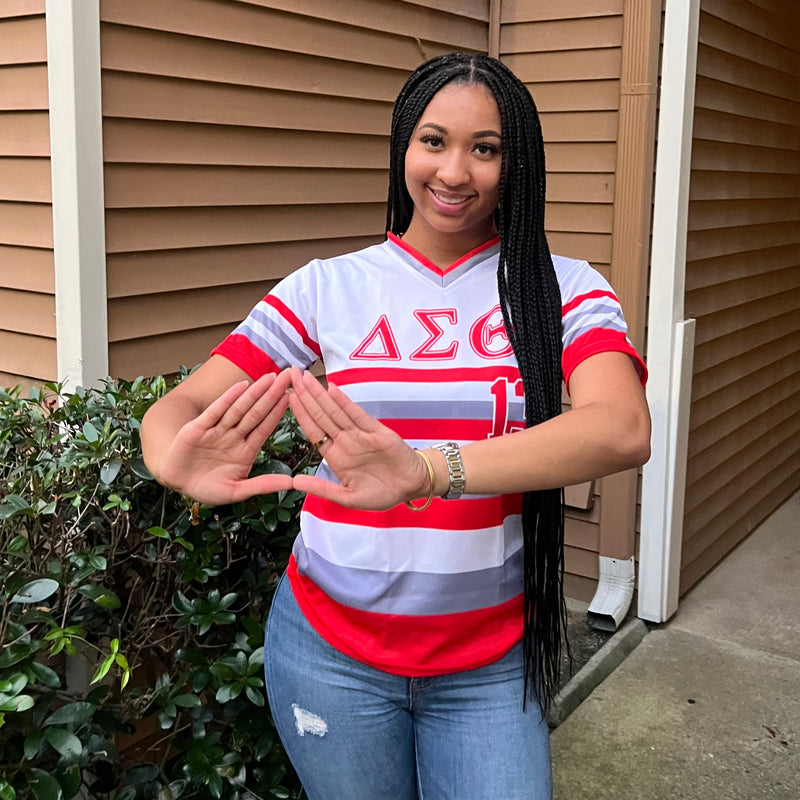 Delta Striped Baseball Jersey