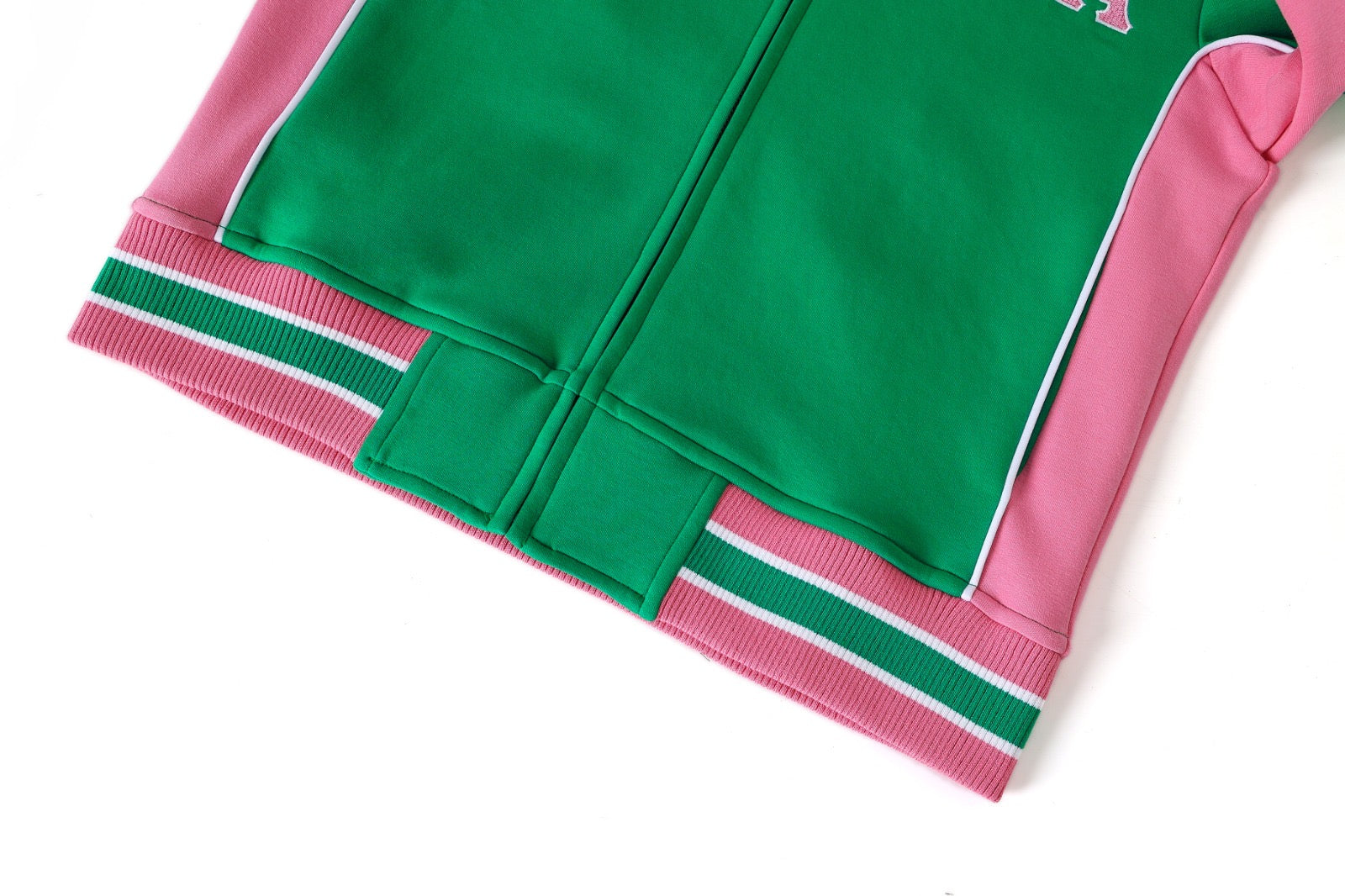 AKA Green Air Tech Fleece Warm Up Jacket
