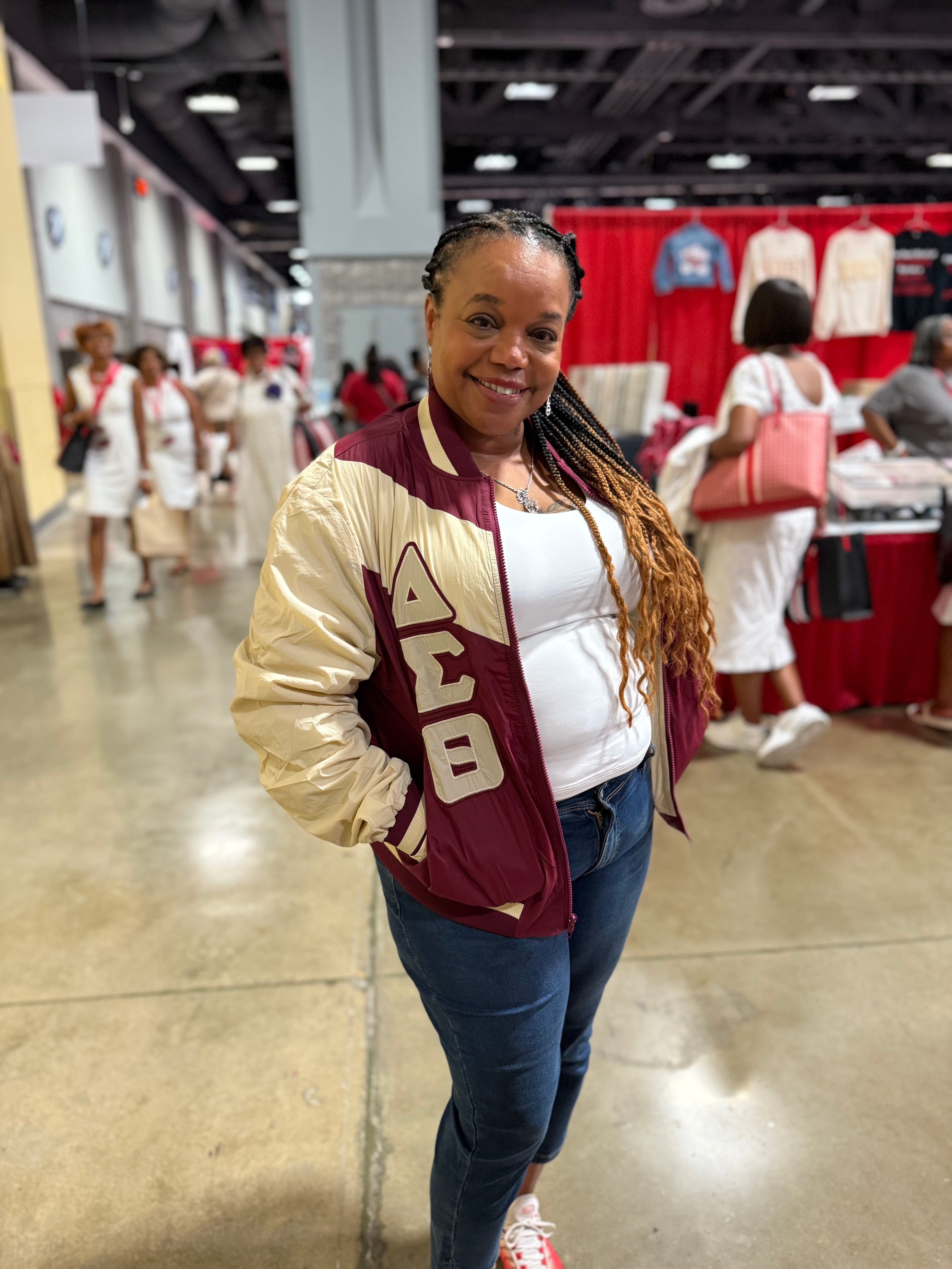 Delta Crimson Full Zip Windbreaker Jacket