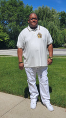 Alpha White Premium Polo Shirt