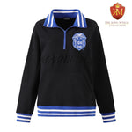 Zeta Black Quarter Zip Sweatshirt Unisex
