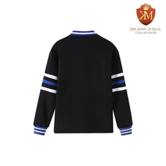 Zeta Black Fleece Cardigan Unisex Fit