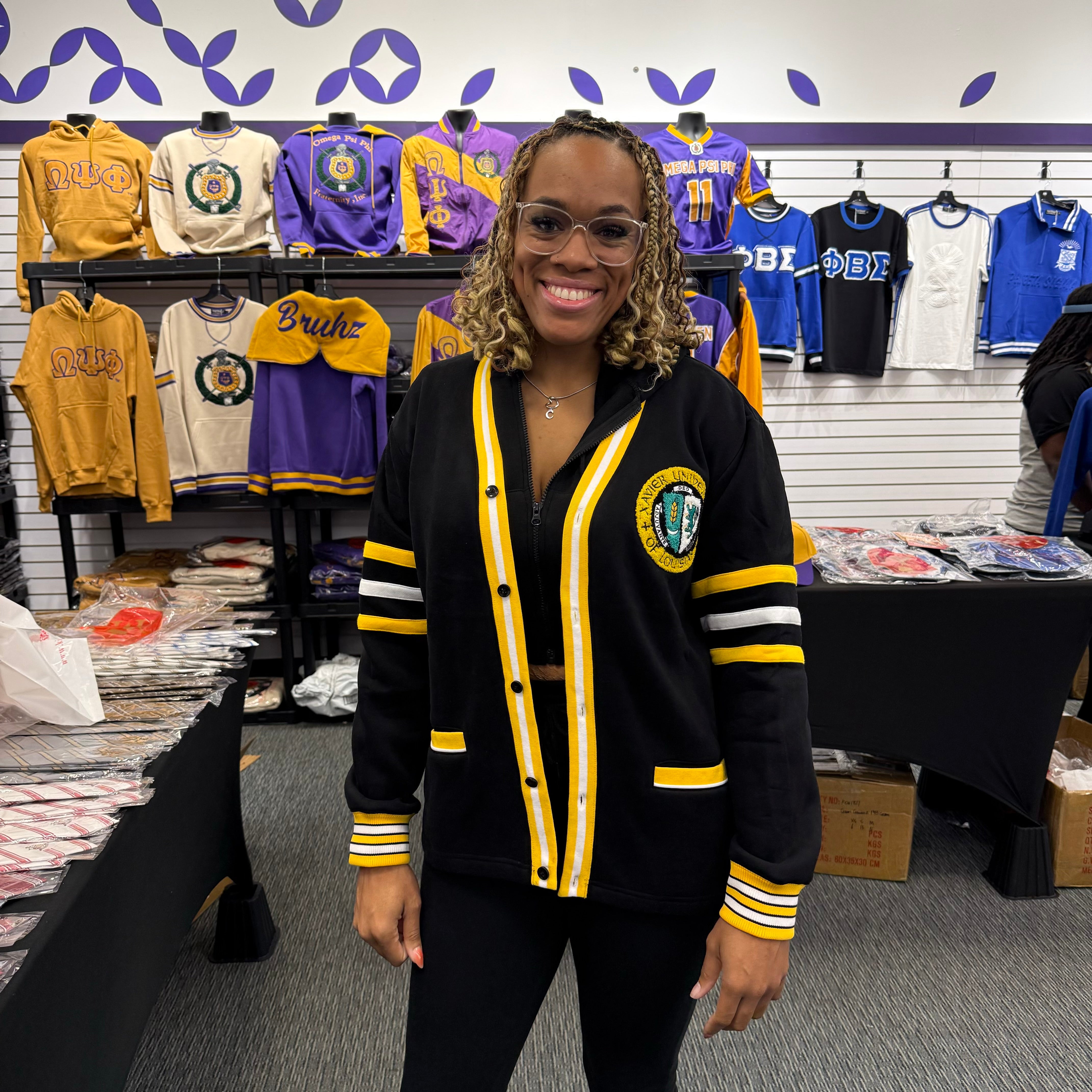 Xavier University (Louisiana)  Black Fleece Cardigan