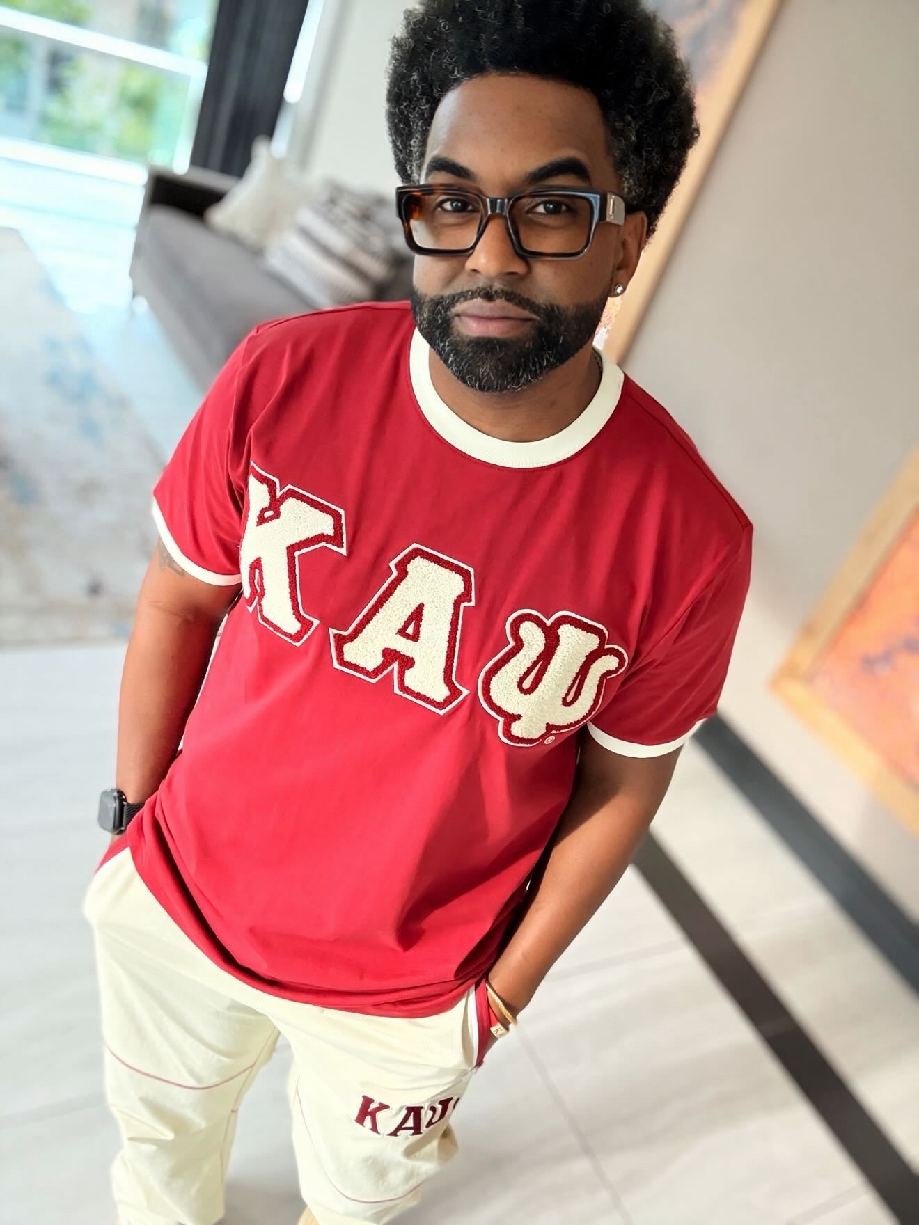 Kappa Krimson Premium Chenille Ringer Shirt