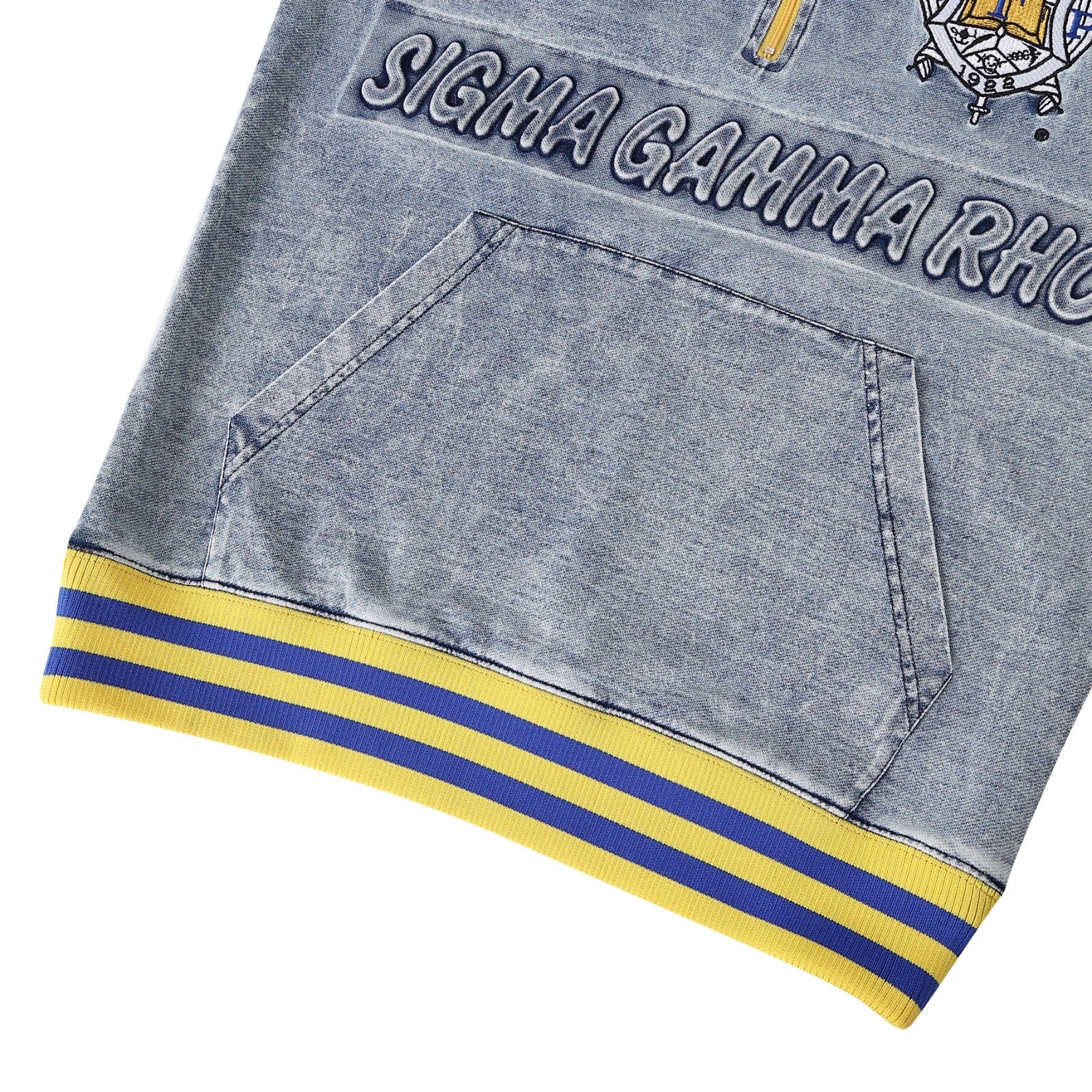 SGRho Denim Quarter Zip Sweatshirt Unisex