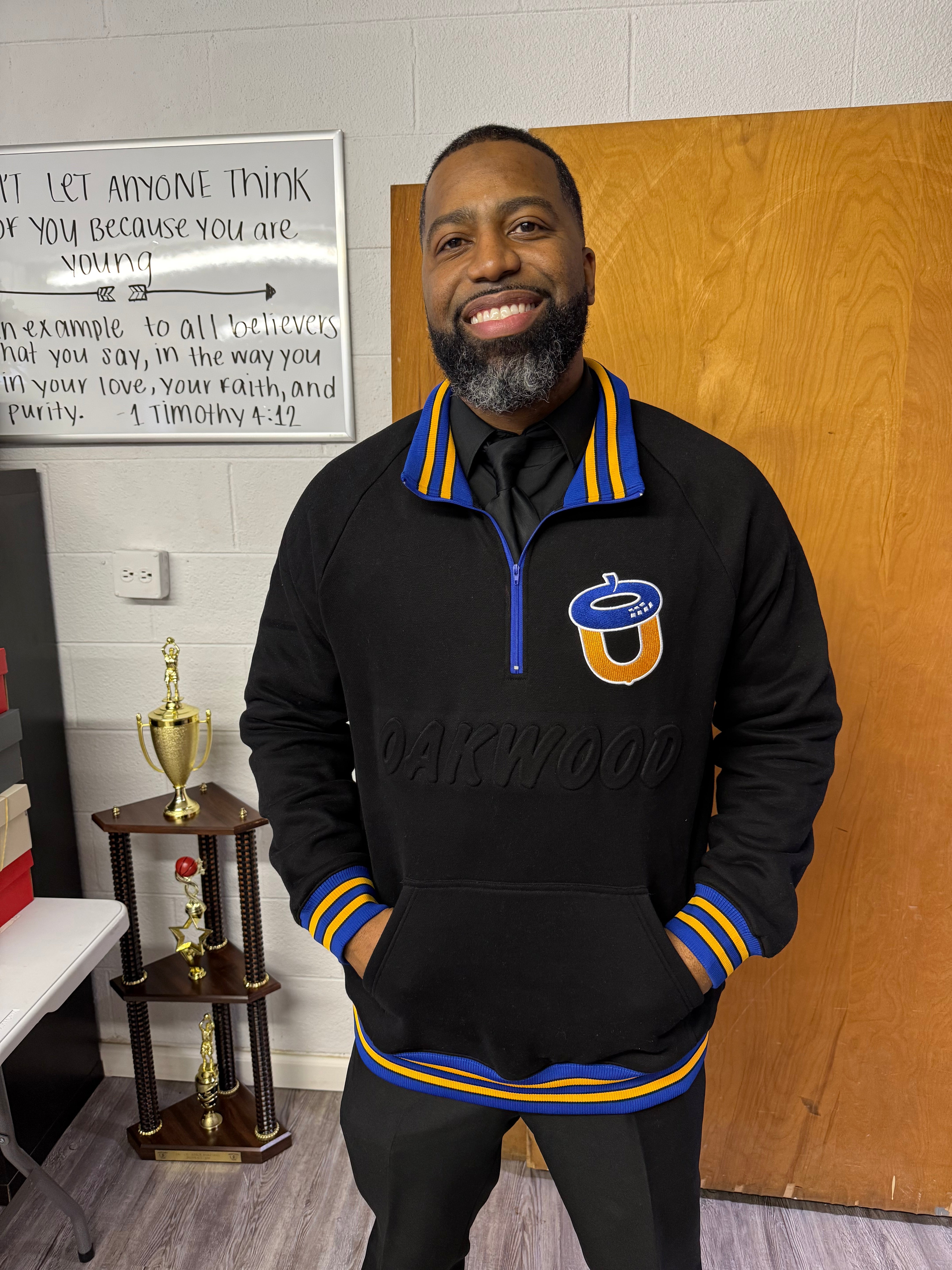 Oakwood Black Quarter Zip Sweatshirt