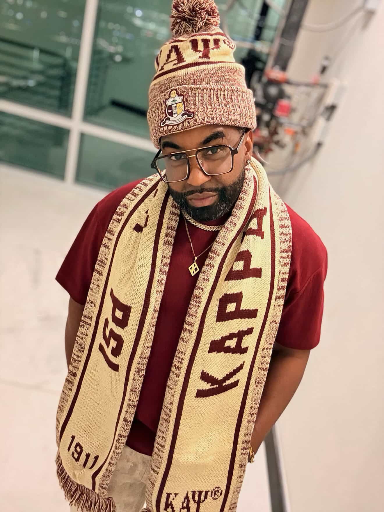 Kappa Kream &  Krimson Scarf & One Hat