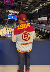 Bethune-Cookman Denim Bomber Jacket