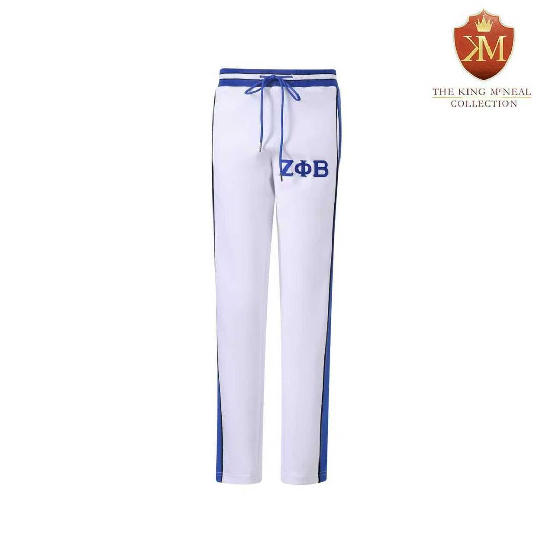 Zeta White Air Tech Fleece Warm Up Pants