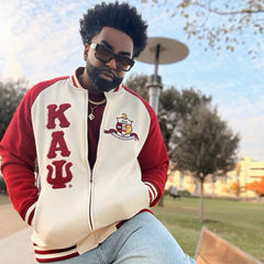 Kappa Kream Varsity Fleece Jacket