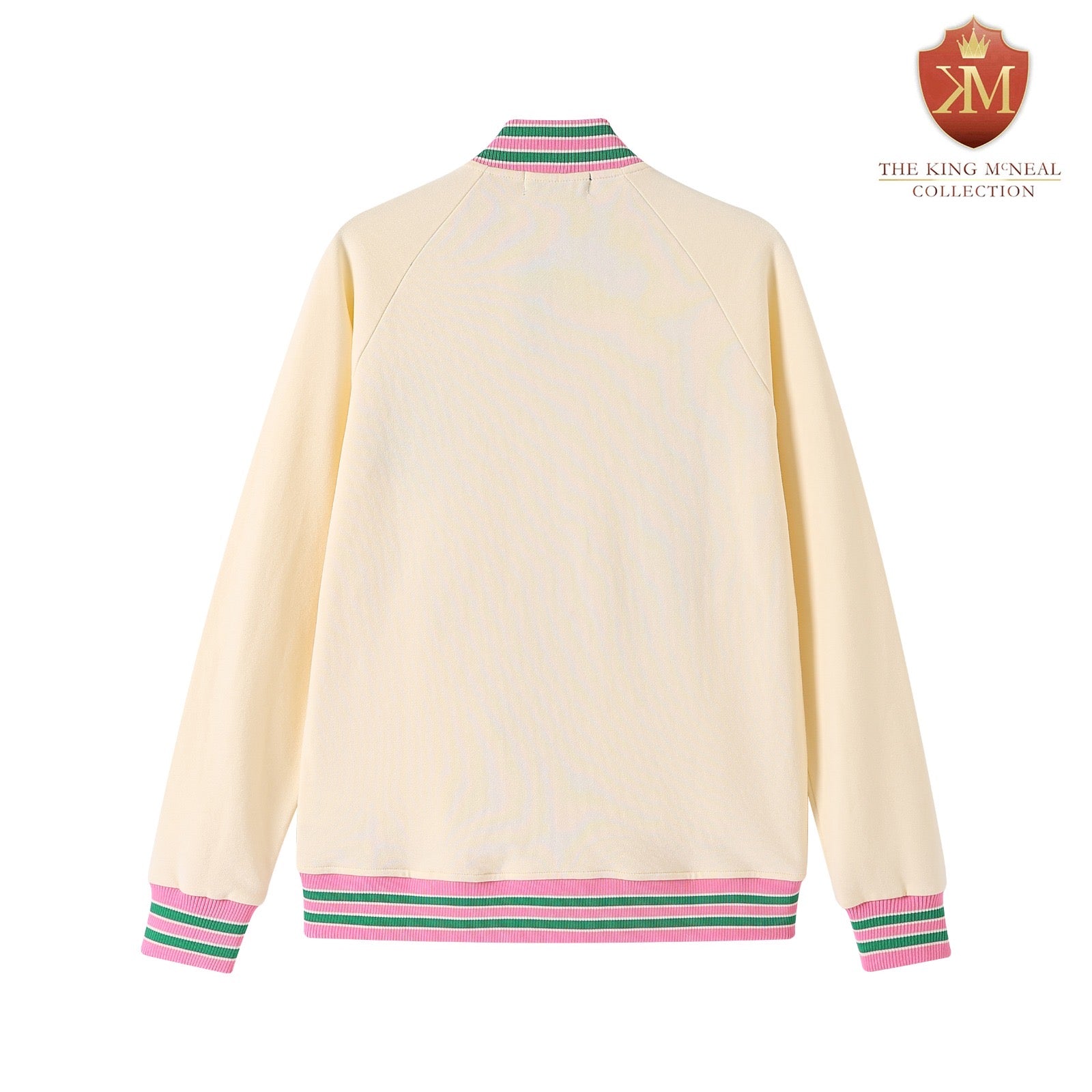 AKA Cream Fleece Letterman Jacket (Unisex Size) – The King