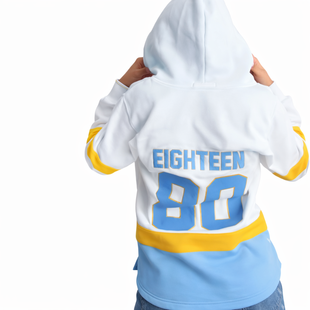 Southern University White Hockey Hoodie