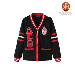 Delta Black Fleece Cardigan Unisex Fit