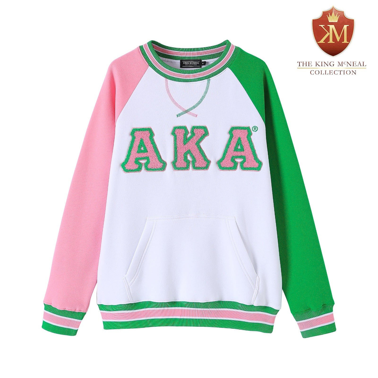 AKA White Chenille Crewneck (Unisex Size)