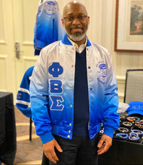 Phi Beta Sigma Faded Bomber Jacket