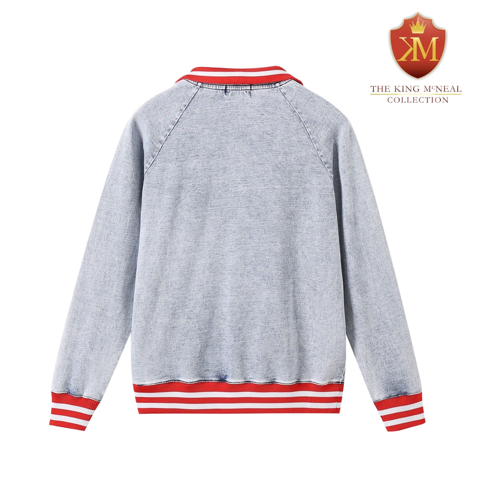 Delta Denim Quarter Zip Sweatshirt Unisex