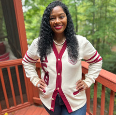 Delta Cream Fleece Cardigan Unisex Fit