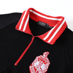 Delta Black Quarter Zip Sweatshirt Unisex