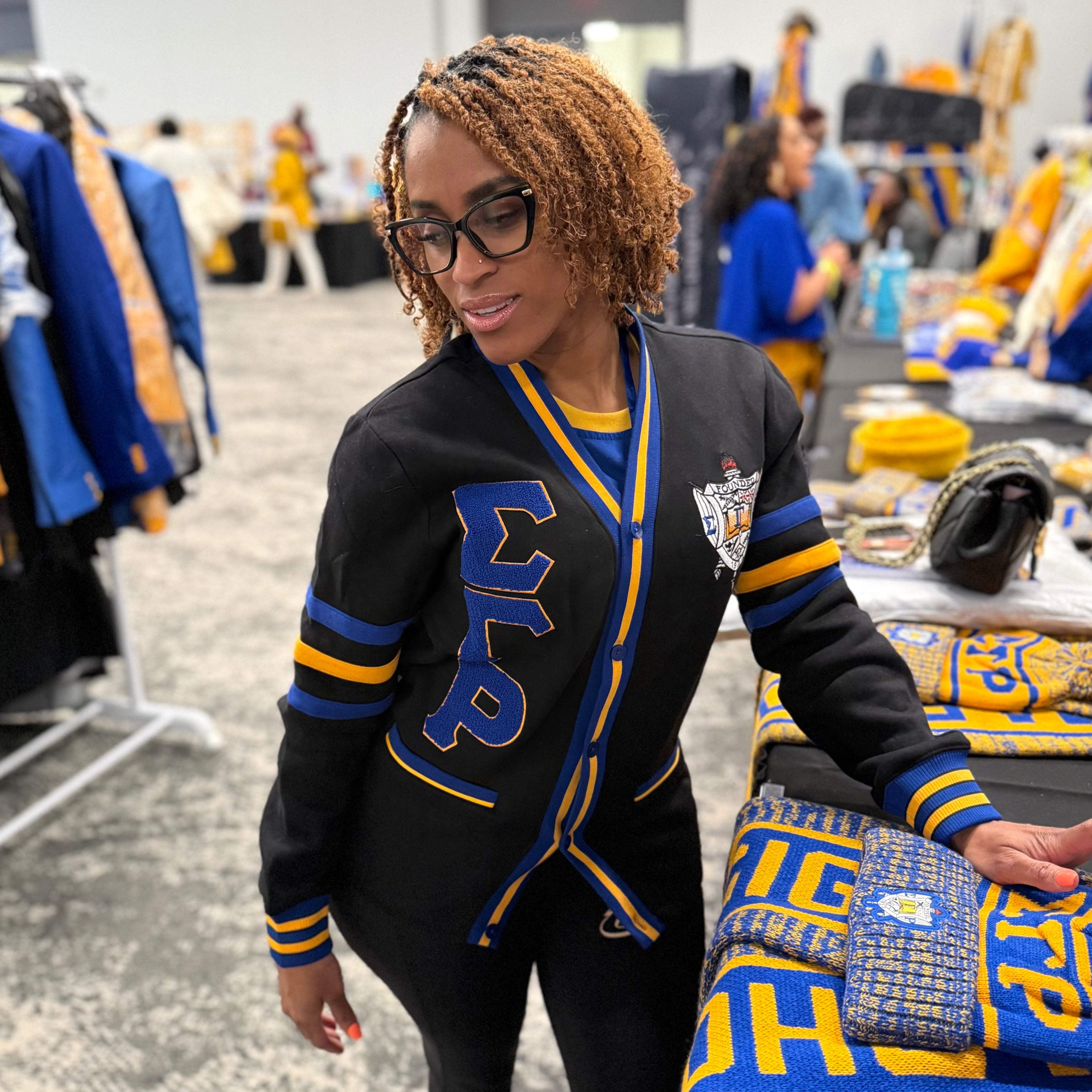 SGRho Black Fleece Cardigan Unisex Fit