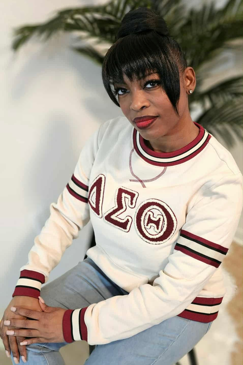 Delta Cream Chenille Crewneck