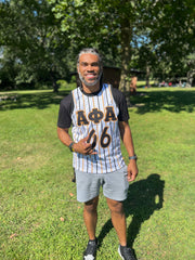 Alpha Pinstripe Basketball Jersey